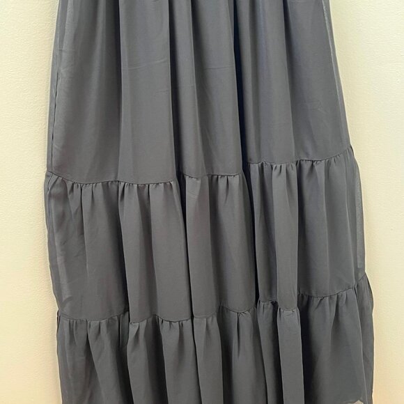 Black Smocked Puff Sleeve Maxi Dress โ Flowy & Feminine - Picture 6 of 6